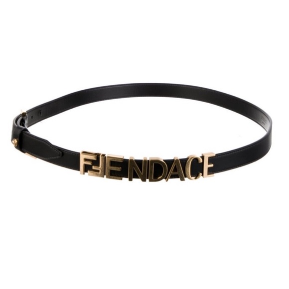 💎 Fendace (Fendi x Versace) black/gold belt - AMAZING condition - XL/110 w box - Picture 5 of 8